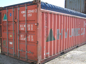 20' Open Top container